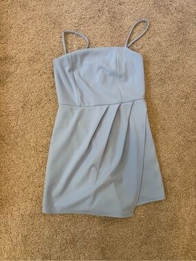 BlueBlush Los Angeles Spaghetti Strap Light Blue Mini Dress